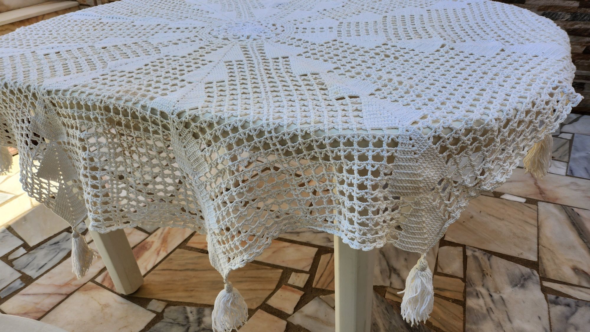 Toalha de mesa em renda