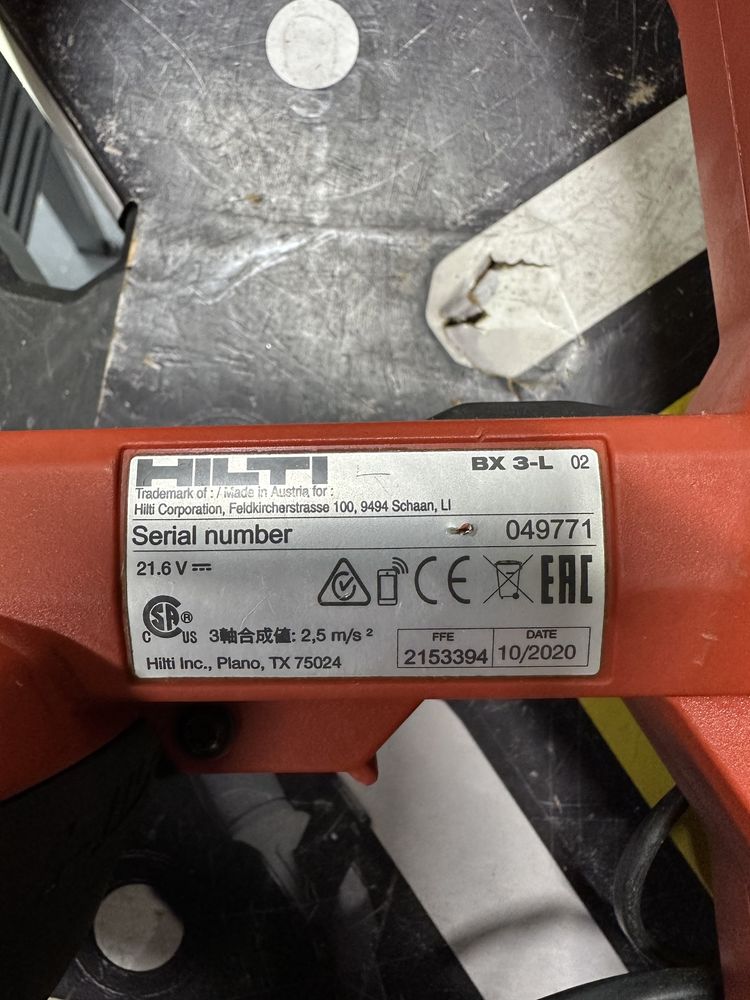 Аккумуляторный монтажный пистолет HILTI BX 3-l 02