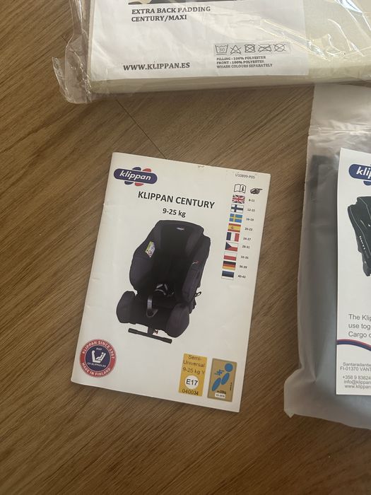 Cadeira auto klippan century 9-25kg