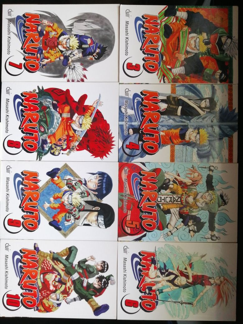 Mangás Naruto. Volumes 3-10, 21 como novos