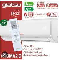 Ar condicionado Giatsu 9000BTU com wifi incorporado.