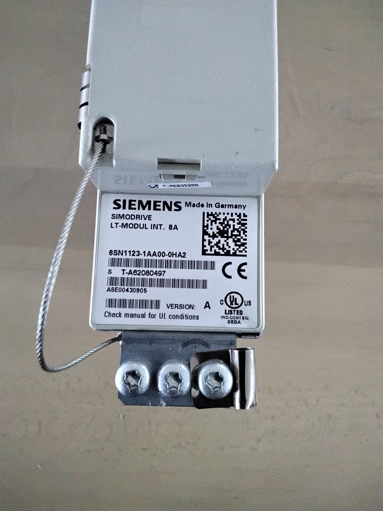 Siemens simodrive 6SN1123-1AA00-0HA2, Version A