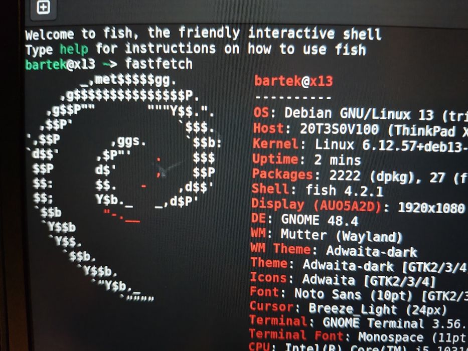 ThinkPad X13 i5 10th 16 GB ram 256 GB podśw. klawa DOWOLNY SYSTEM