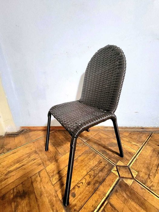 Стілець зі штучного ротангу для дому/балкону/саду/тераси/бесідки