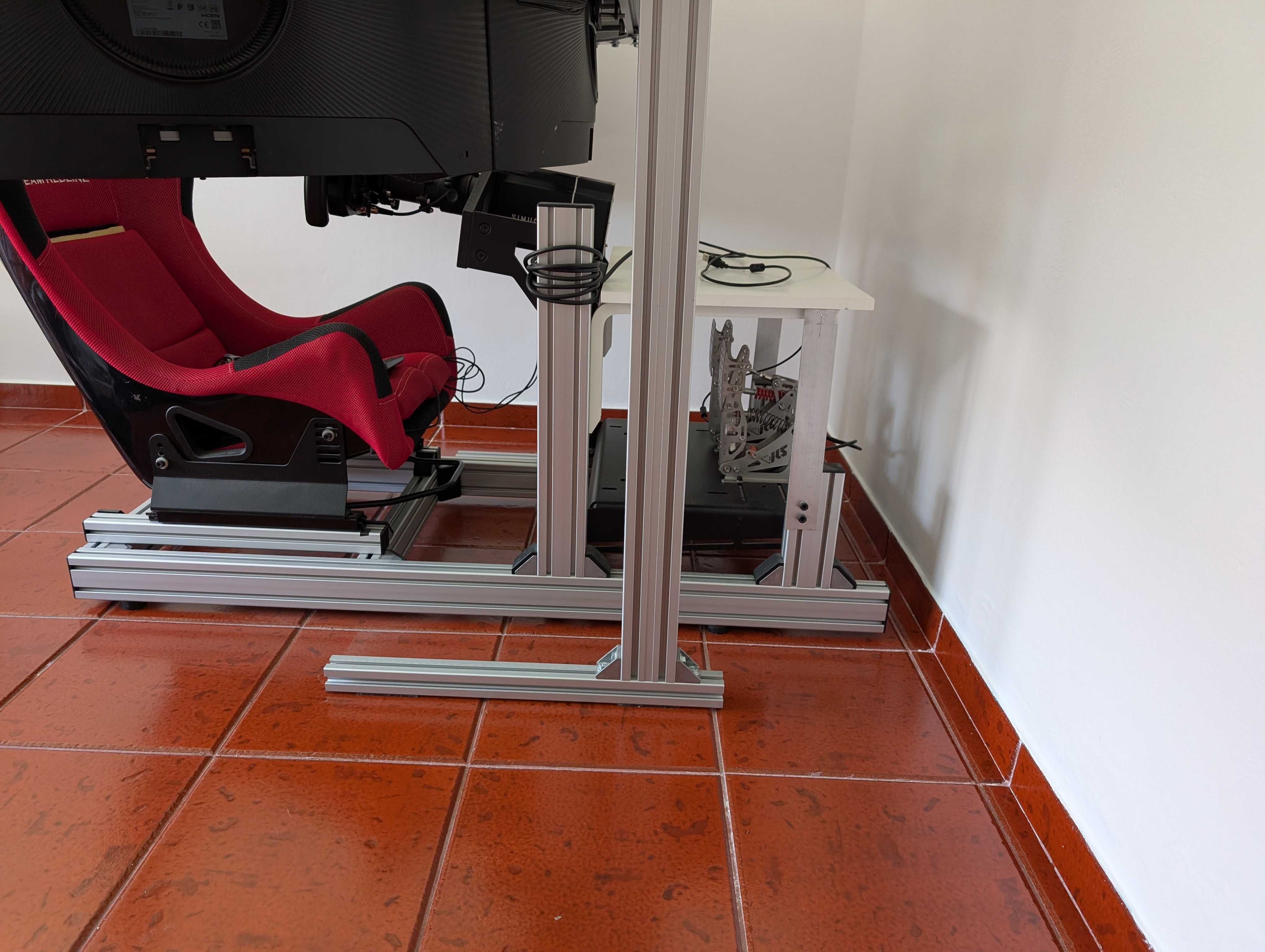 Simulador Simlab/Simucube/VRS/Porsche c/ Triple Screen