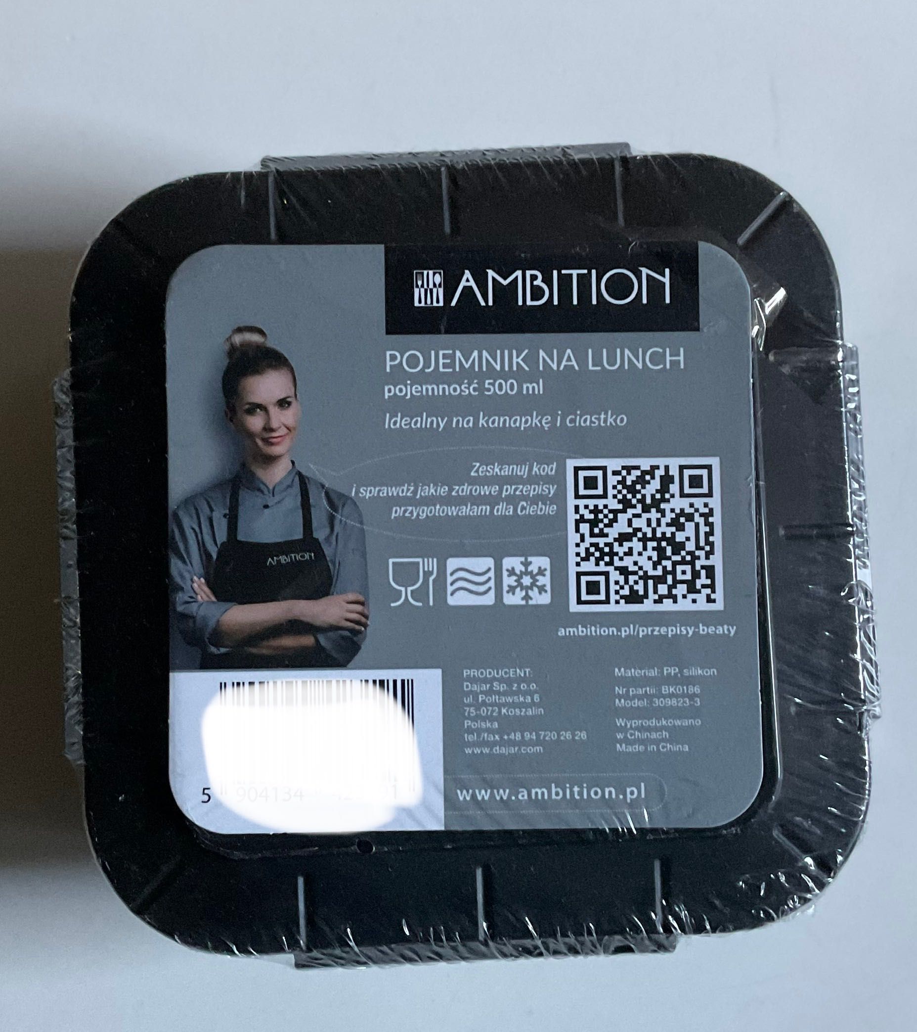 AMBITION pojemnik na lunch kanapkę 500 ml nowy