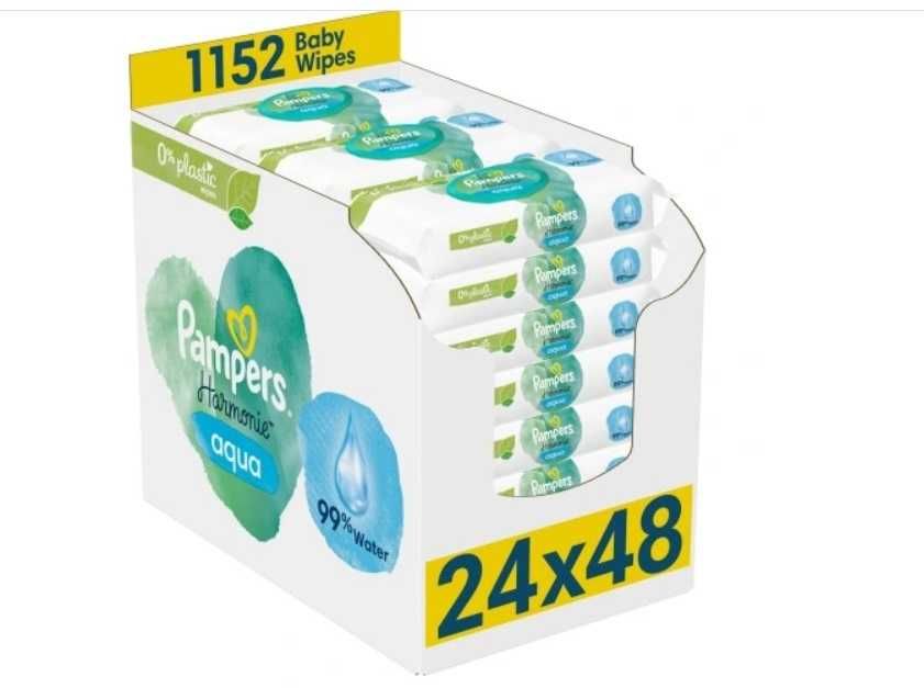 Pampers Harmonie Aqua Plastic Free 24x48