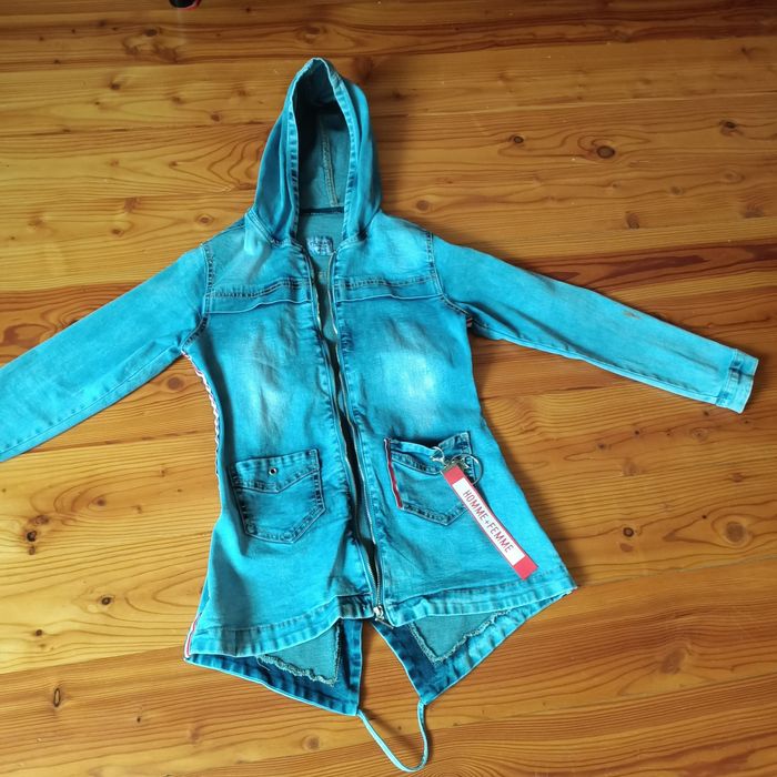 Kurtka parka 146/152 jeans