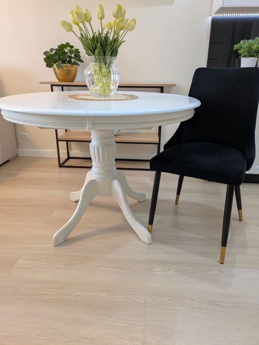 stol bialy rozkladany