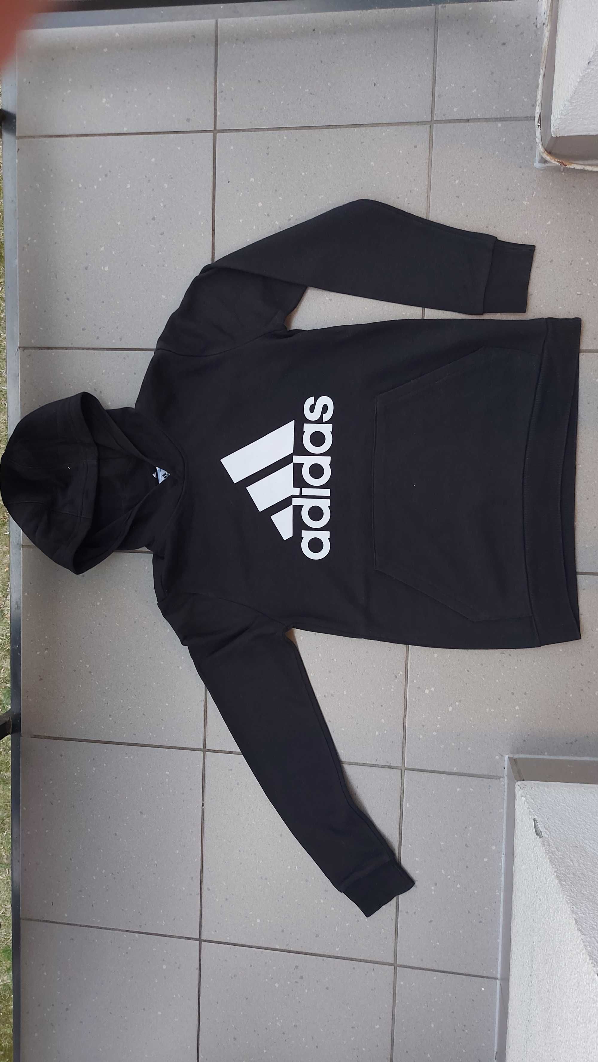bluza z kapturem kangurka Adidas 13-14 lat 164 db+