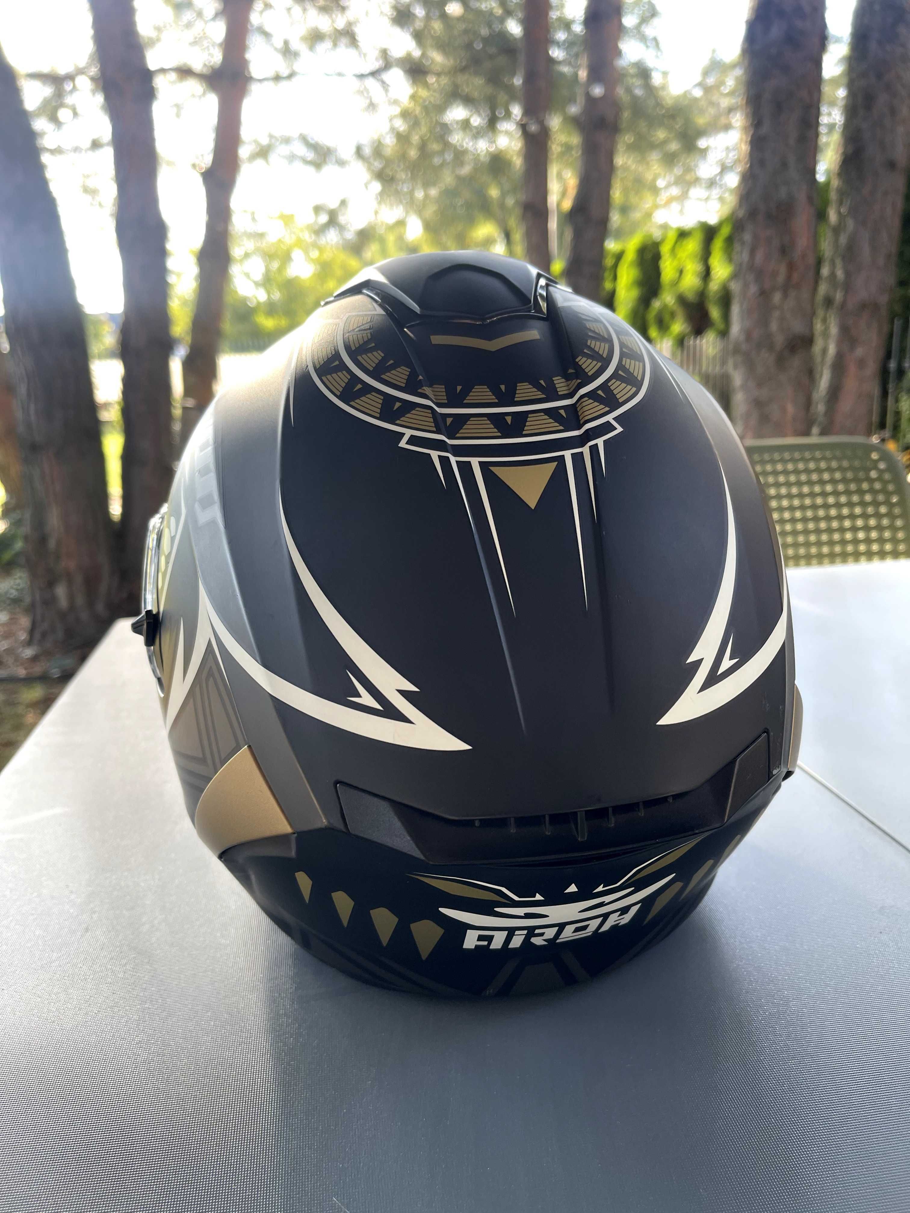 Airoh Spark M 57 58 integralny kask pełny blenda pinlock czary mat!
