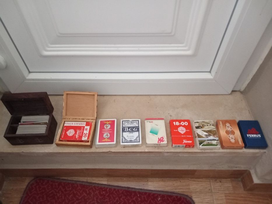 Colecção de cartas naipe poker