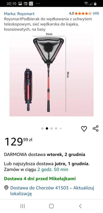 Podbierak wędkarski