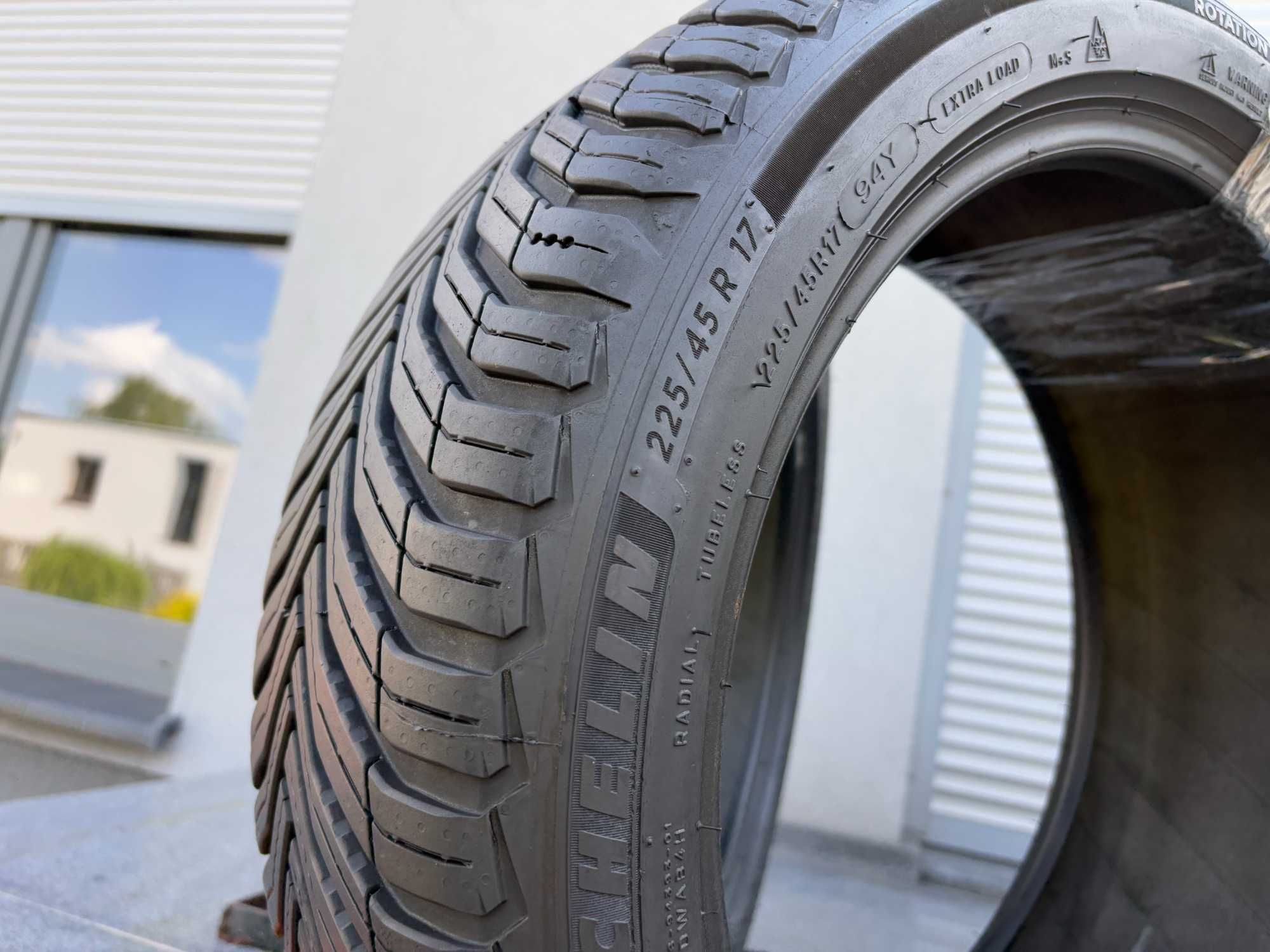 2szt całoroczne 225/45R17 Michelin 6,4mm 2024r bdb stan! 4S226 gwaranc