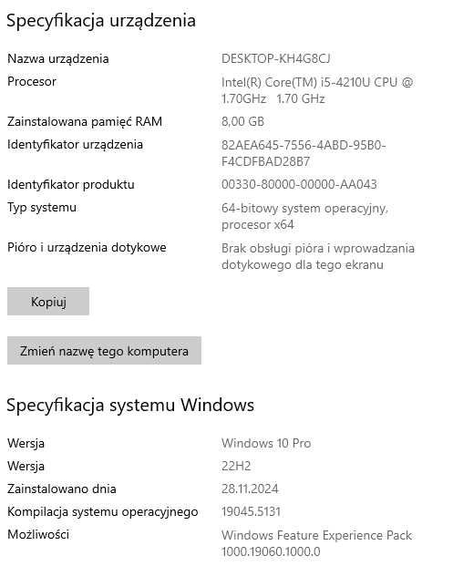Dell 3440 i5 8G RAM Win 10 Pro HDD 1TB Nvidia GT740M nagrywarka
