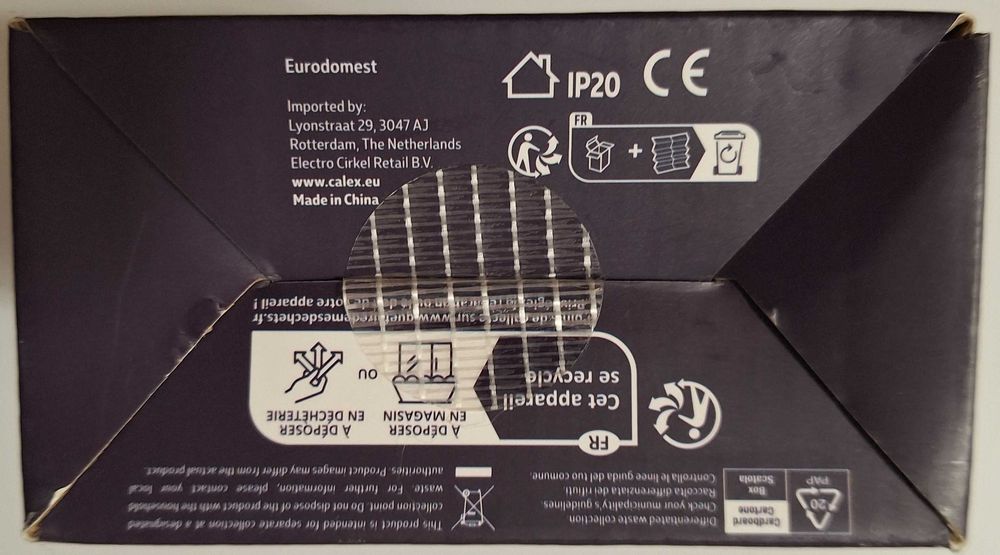 Stroboskop dyskotekowy LED biały 3 TRYBY prędkości zasilanie bateriami