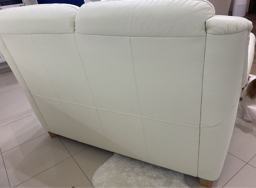 Sofa dwuosobowa skórzana