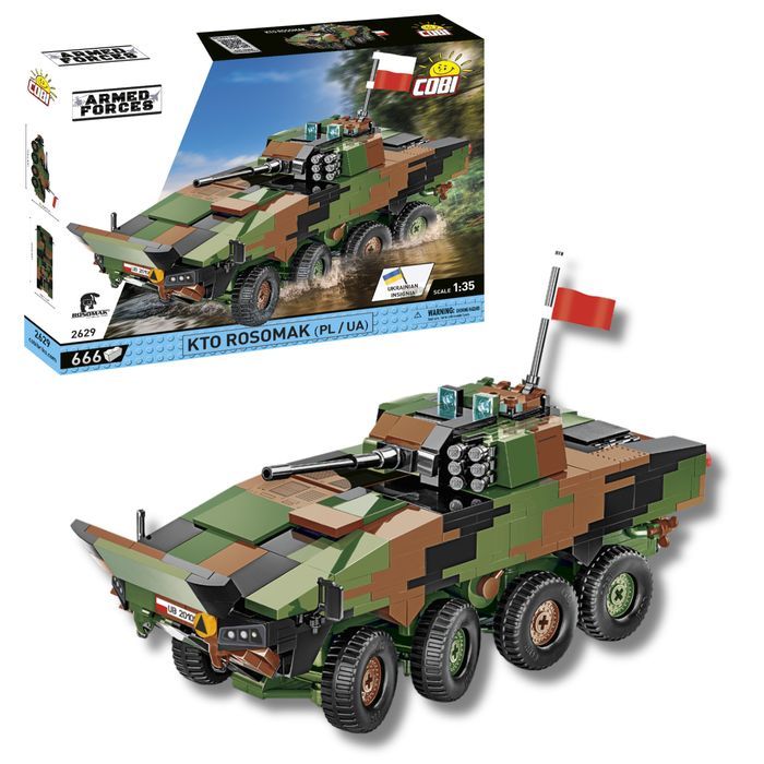 Klocki Cobi 2629  Polski Kołowy Transporter Opancerzony Kto Rosomak