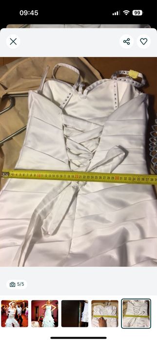 Niebanalna przepiękna suknia ślubna roz.40