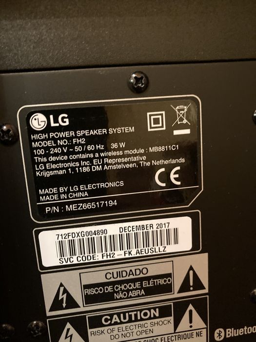 Głośnik, system audio LG FH2