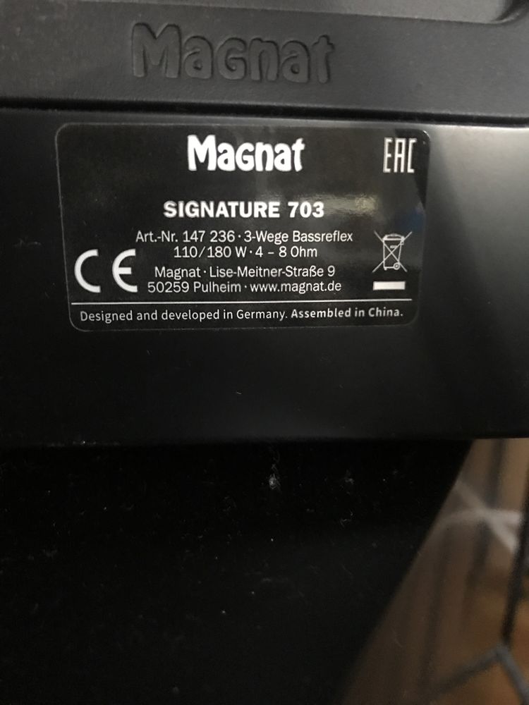 Glosniki Magnat Signature 703 110/180W 4-8ohm