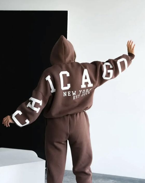 костюм  женский шоколад/ костюм Chicago