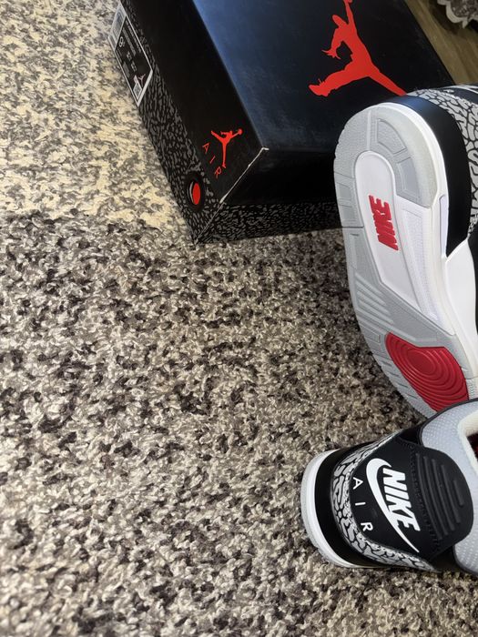 Jordan 3 Black Cement.Кросівки.Black Cat