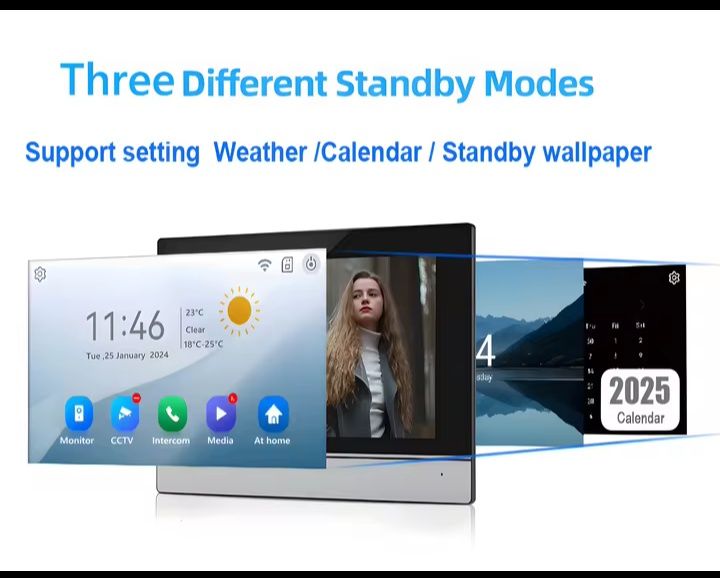Tuya Smart Wi-Fi видеодомофон с системой сигнализации