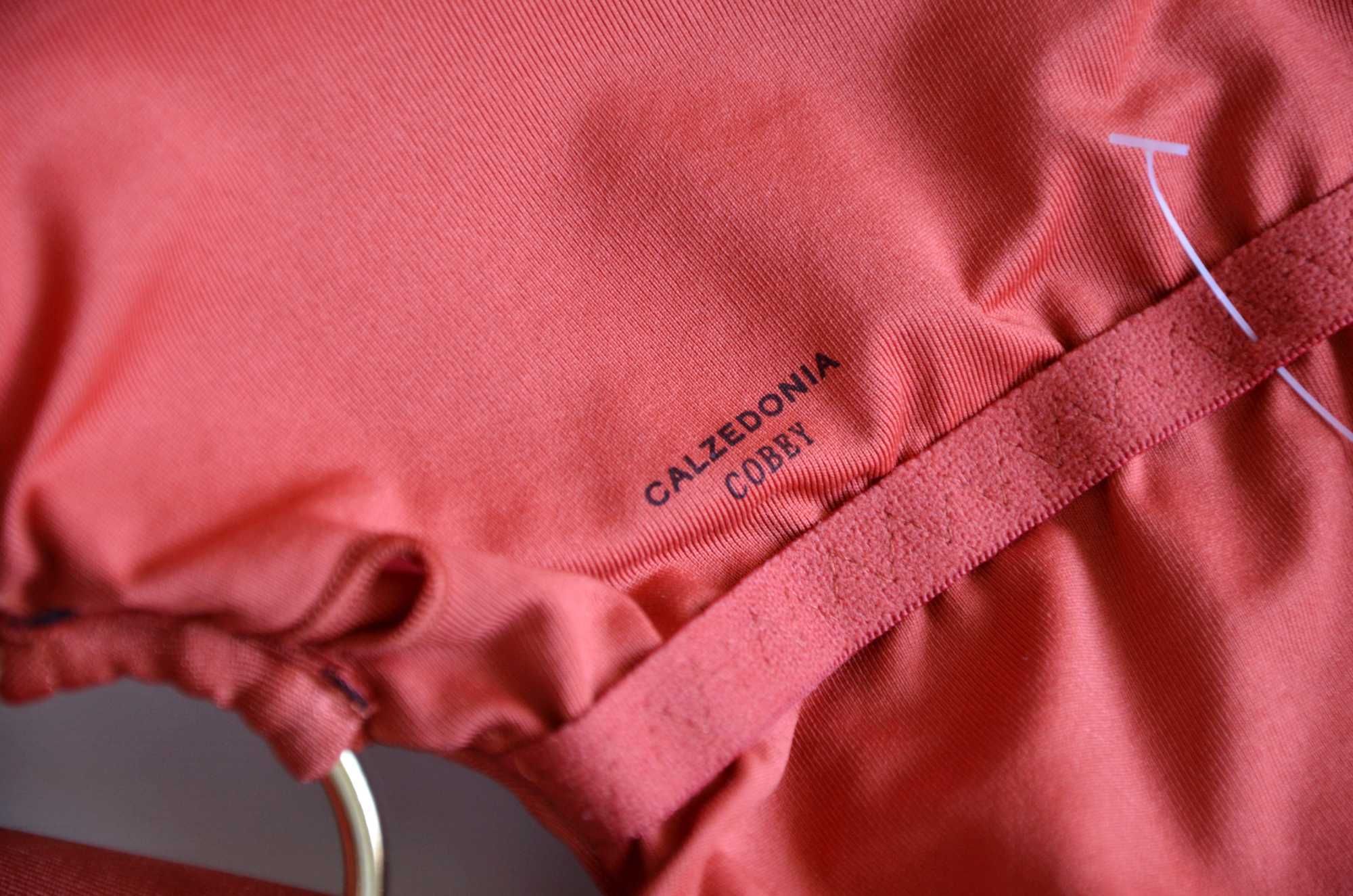 Calzedonia Cobey jednoczęściowy strój kąpielowy złote kółka rust 38 M