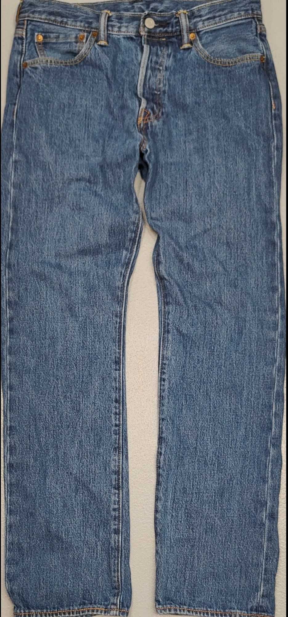 Wr) Levi's 501 oryginalne spodnie jeansowe Roz.30/30