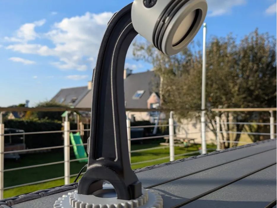 Candeeiro Mecânico Peça de Arte Única