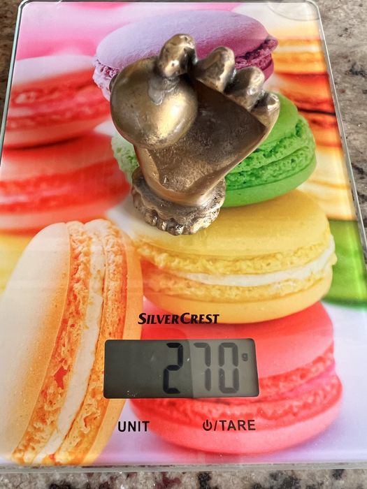 Porta caneta bronze.Anos 1950