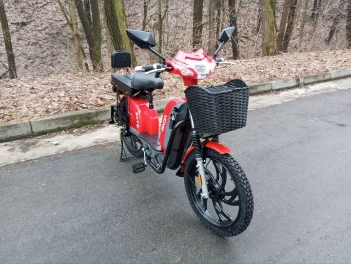 Хит продаж‼️‼️Електровелосипед FADA РУТА червоний (800W 60V-15Ah)