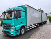 Mercedes-Benz Actros 1840 LL nR * Zestaw przejazdowy 7,7m * Zabudowa i przyczepa Schmitz *  Podnoszona oś przyczepy * Cena za zestaw *