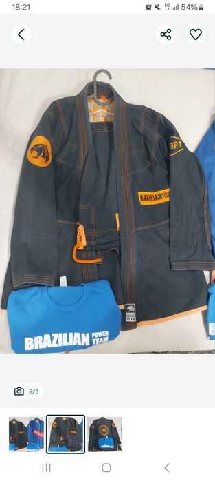 Kimono A2 Preto e Laranja