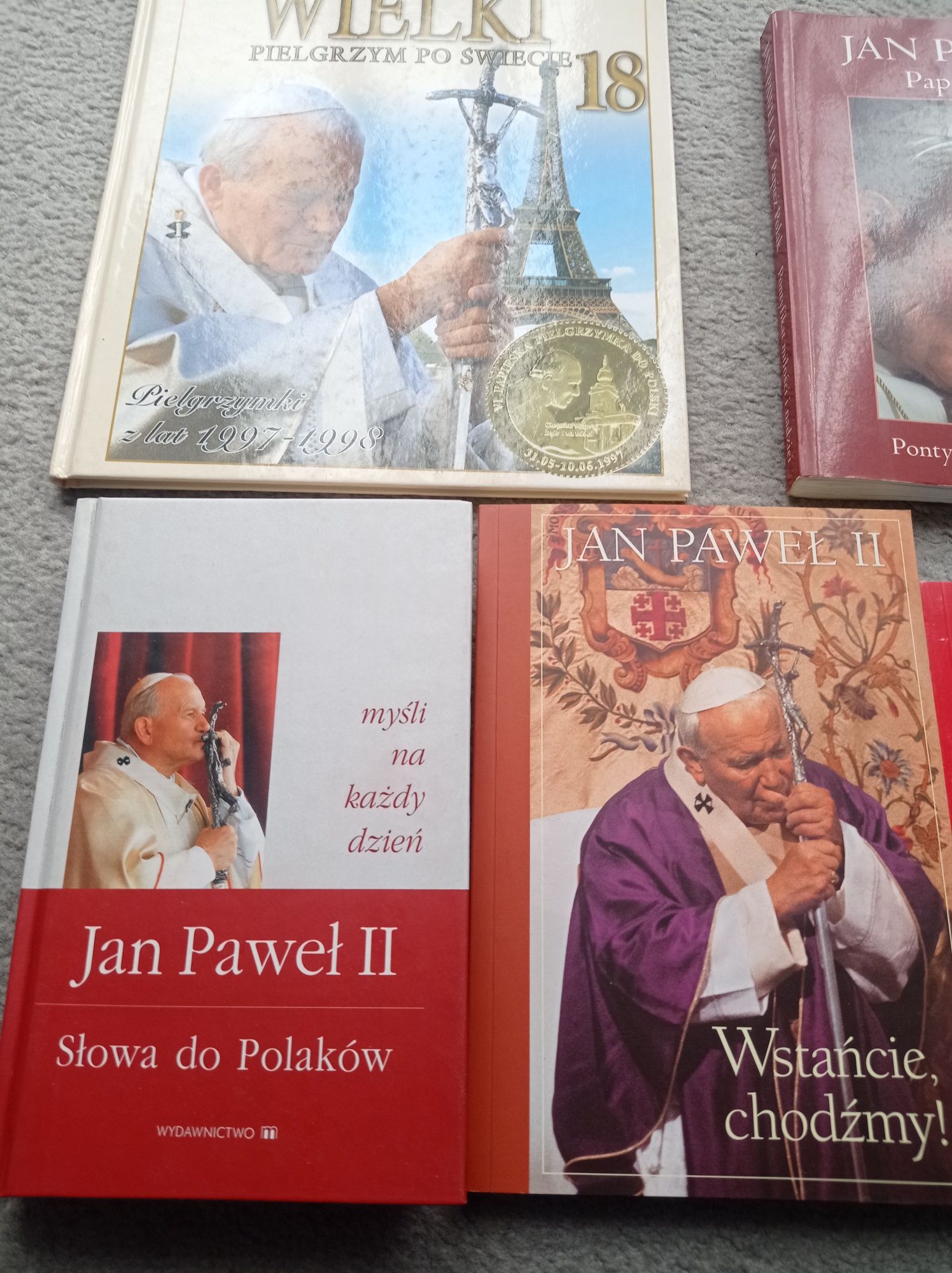 Zestaw książek o tematyce Jan Paweł ll.