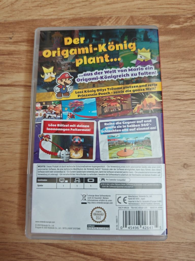 Paper Mario origami King Nintendo Switch