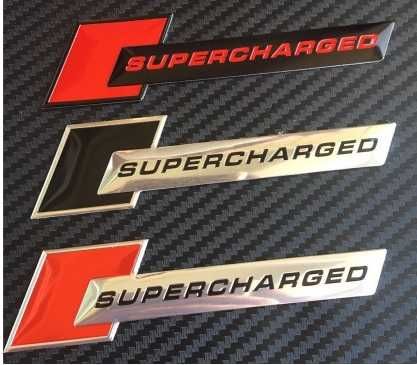 Nowy emblemat Supercharged przyklejany znaczek