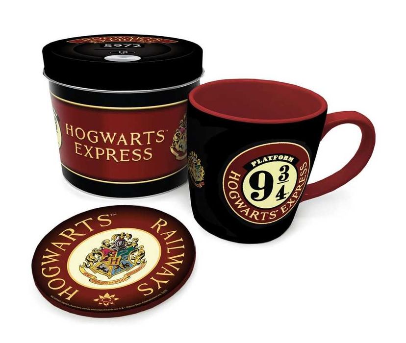 Zestaw prezentowy Harry Potter w puszce kubek podkładka Peron 9 i 3/4