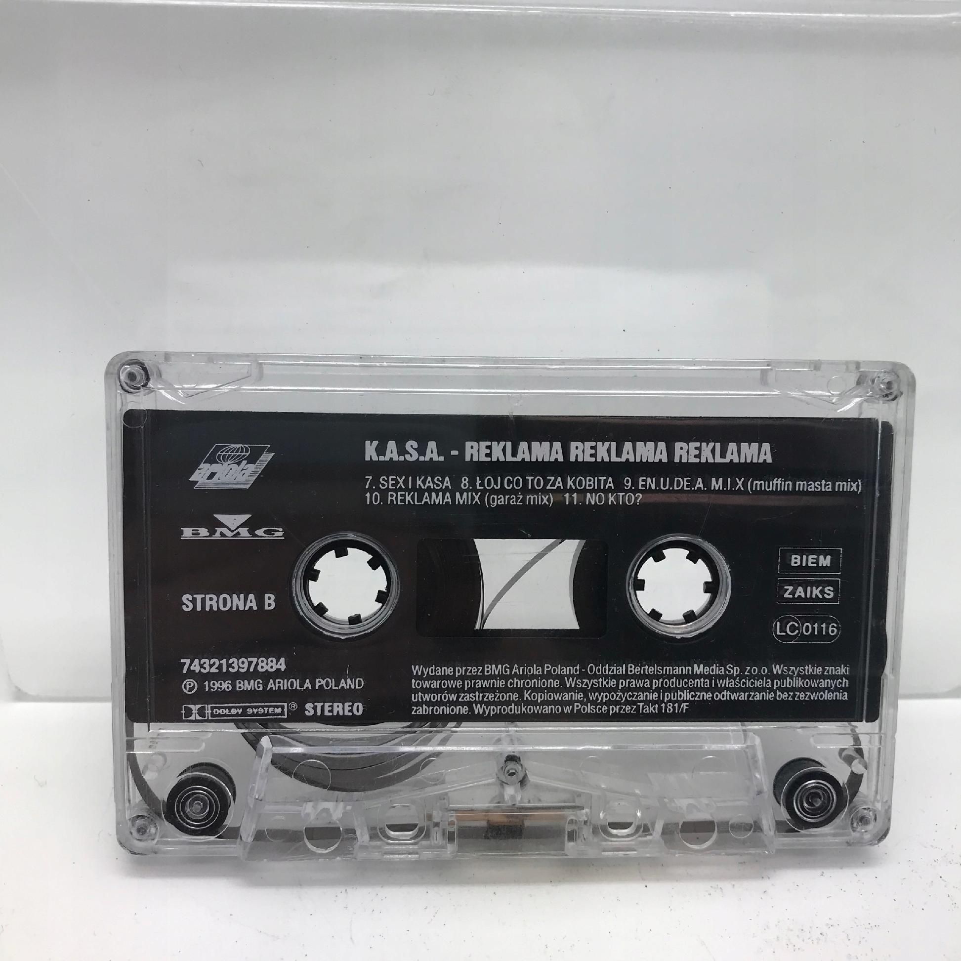 kaseta - k.a.s.a - reklama