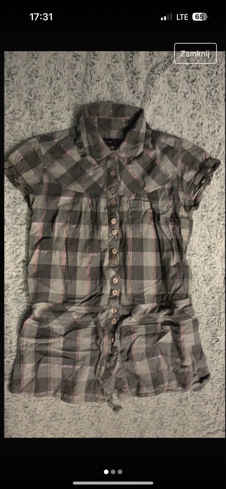 Koszula kraciasta Reserved r. 128/134 bluzka w kratę