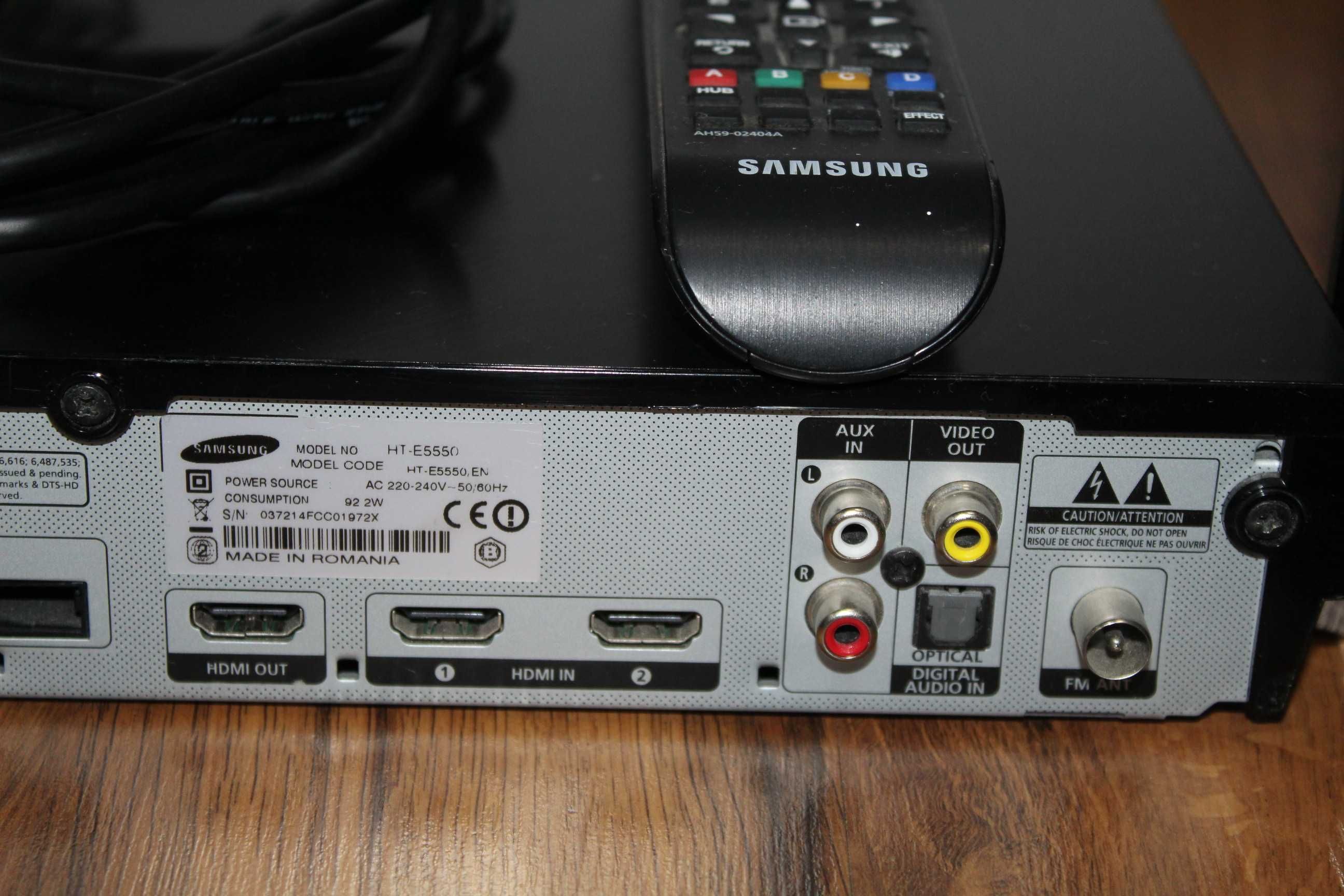 SAMSUNG Zestaw kina domowego 5.1 DVD CD 3D Blu-ray USB Wysyłka