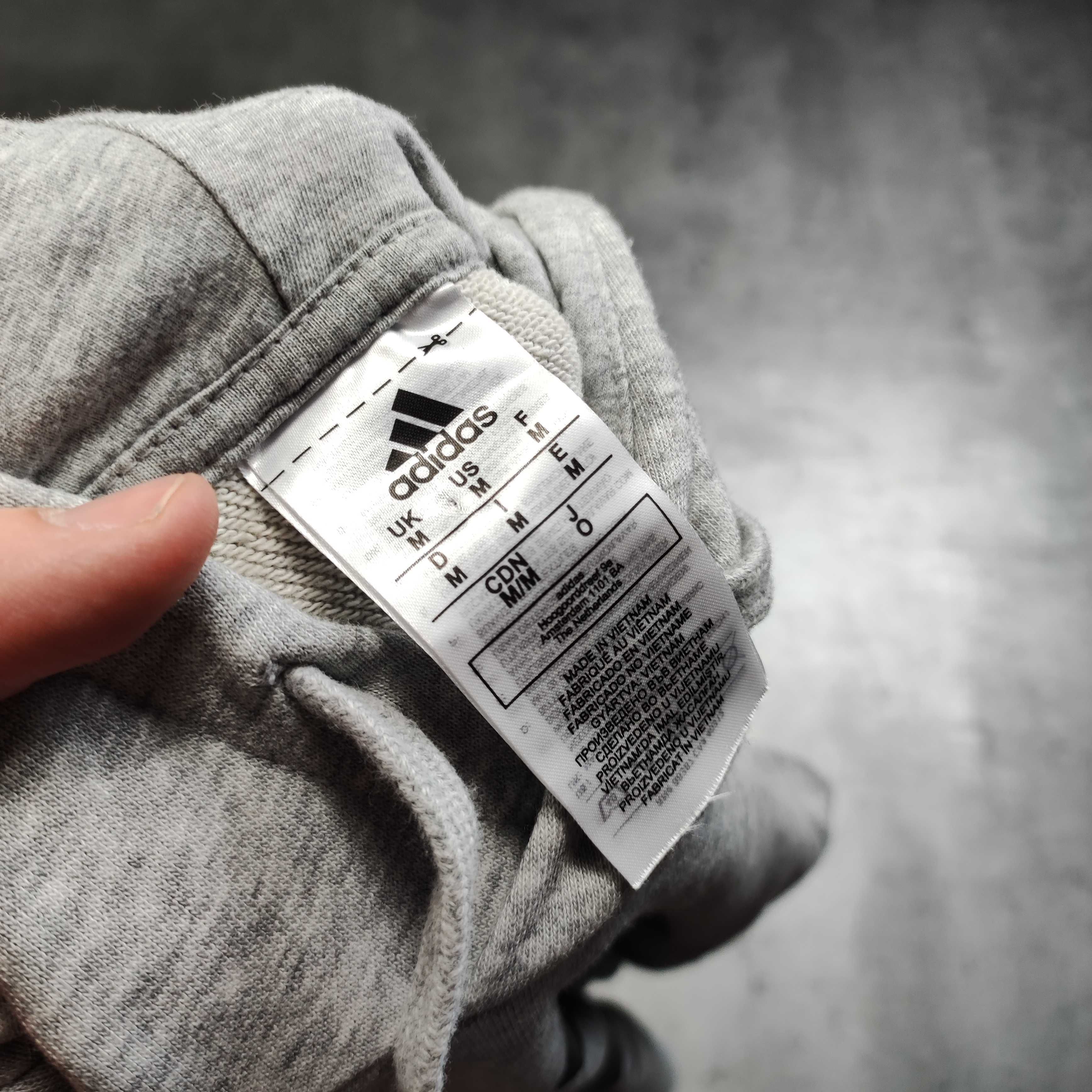 MĘSKA Bluza z Kapturem Klasyk Bawełna hoodie Adidas Duże Logo Casual