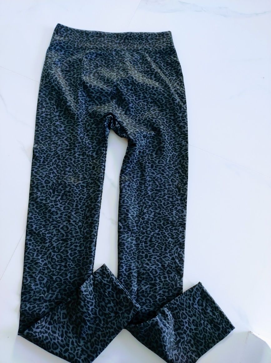 Legginsy w panterkę nieprześwitujące M 38