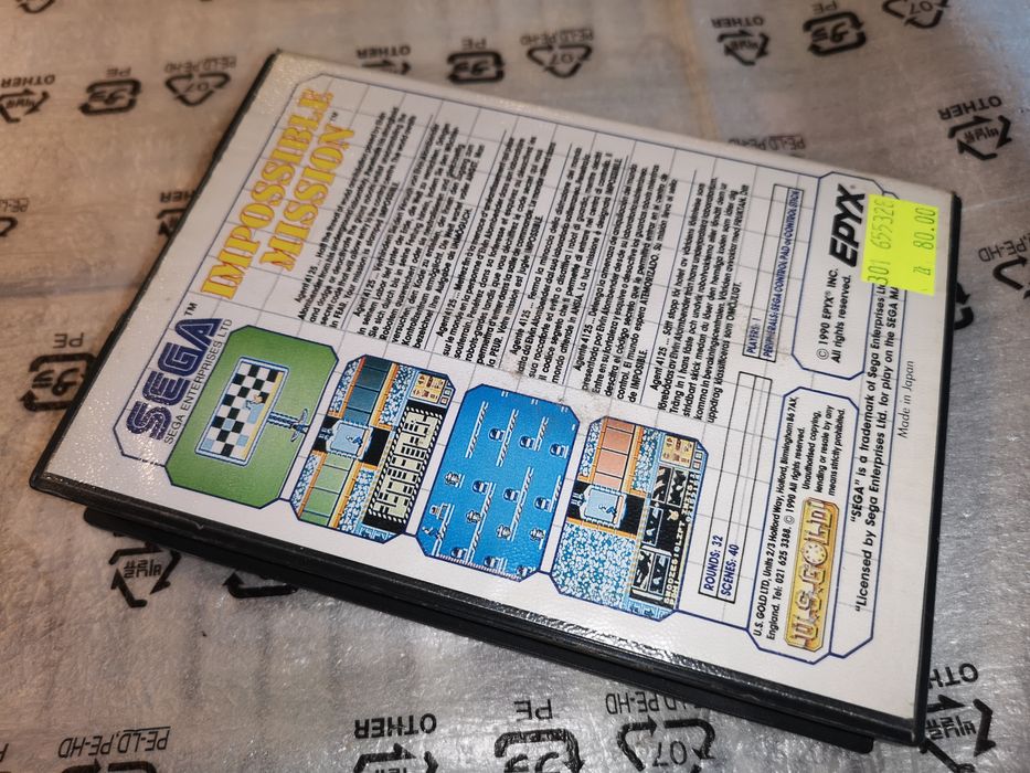 Impossible Mission SEGA MASTER SYSTEM gra (komplet)