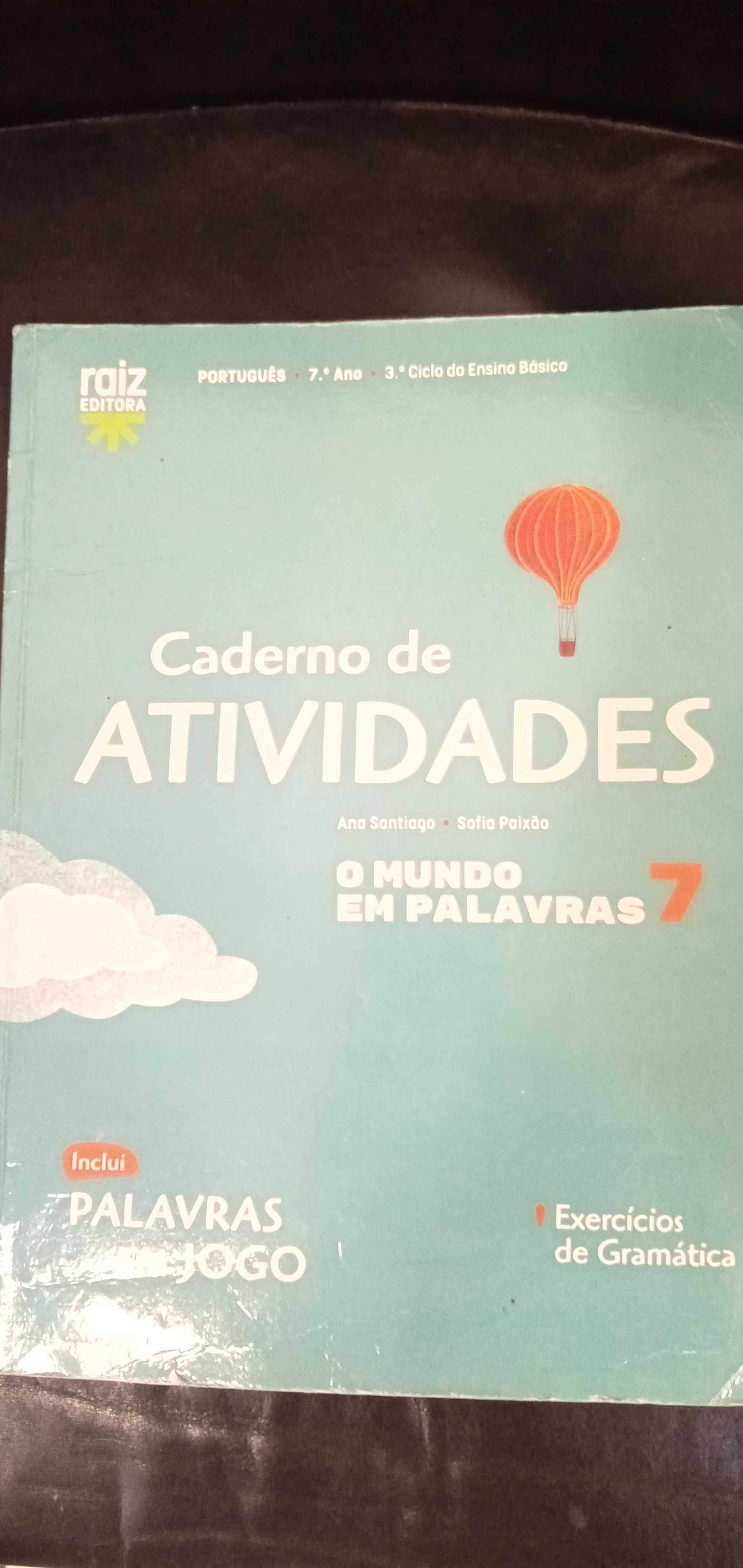 Livros e cadernos de actividades/fichas 6° 7° 8° ano