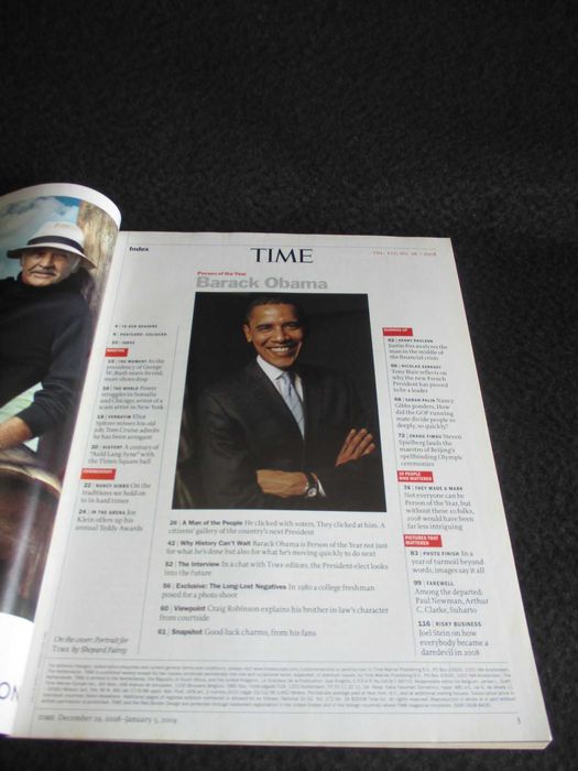 Revista Time Person of the Year President Barack Obama