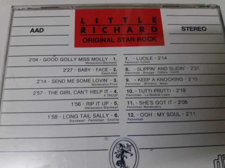 CDs: Little Richard e Rhondes et Chansons
