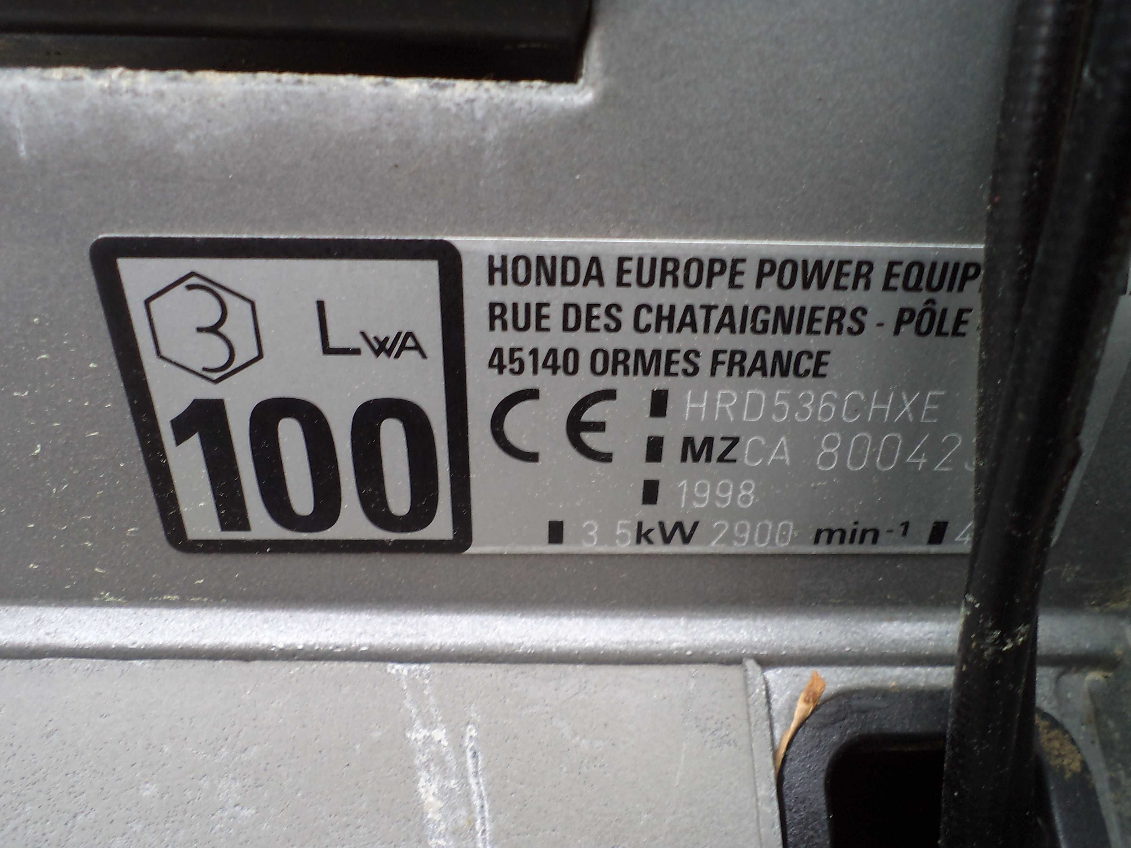 Kosiarka spalinowa Honda OHC 5,5 KM HRD 536 NAPĘD HYDRO Sprzęgło noża