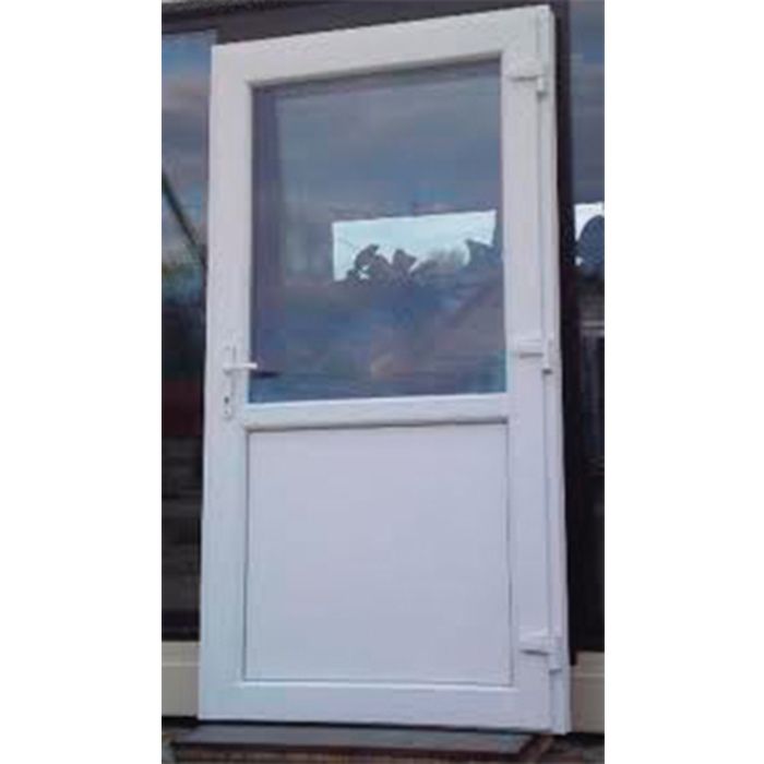 110 x 210 białe drzwi PCV